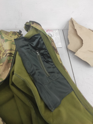 Тактическая куртка мультикам софтшелл осень флисовая теплая, Куртка Softshell Multicam Soft shell мультикам M