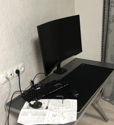 Настільне кріплення для монітора OfficePro MA712B 17-49" Black (MA712B) фото від покупців 13