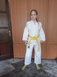 Кімоно для дзюдо біле, TM "Kintayo" Yuko, 120 зріст, щільність 450 гр/м.кв.