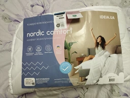 Одеяло всесезонное NORDIC 175х210 см IDEIA гипоалергенное двухспальное белая фото от покупателей 4