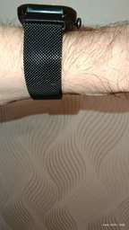Ремешок 20мм для Amazfit GTS / GTS 2 / GTS 2 mini / GTS 2e / GTS 3 / GTS 4 mini миланская петля синий фото от покупателей 1