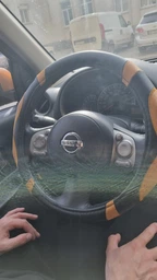 Чехол на руль InDrive из искусственной кожи XXXL Черный с коричневым (IDS-3919-BK-XXXL) фото от покупателей 4