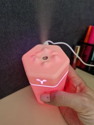 Зволожувач повітря дитячий з підсвічуванням Happy Life USB Humidifier кімнатний зволожувач для дому аромадифузор 220ml Рожевий фото від покупців 2
