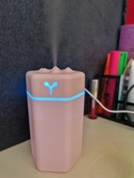 Зволожувач повітря дитячий з підсвічуванням Happy Life USB Humidifier кімнатний зволожувач для дому аромадифузор 220ml Рожевий фото від покупців 1