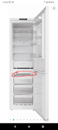 Двухкамерный холодильник Indesit INFC9 TI22W фото от покупателей 7