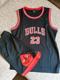 Форма баскетбольна дитяча Lion CHICAGO BULLS JORDAN 23 колір червоний S - на 7-9 років, зріст 125-130 (CO-2272-S)