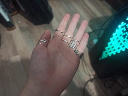 Набор готических колец с Паук с крестами в стиле панк готы серебристый Fashion Jewelry 10шт(AN))32153 фото от покупателей 1