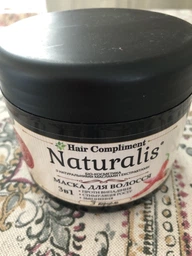 Маска з перцем 3 в 1 Проти випадіння, стимуляція росту та зміцнення Hair Compliment Naturalis 500 мл. фото від покупців 11