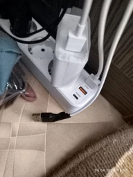 Мережевий фільтр-подовжувач RZTK Power Strip 4+2 USB-A (QC 3.0)+USB-С (PD20W) Black фото від покупців 9