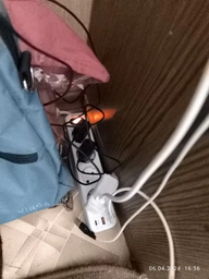 Мережевий фільтр-подовжувач RZTK Power Strip 4+2 USB-A (QC 3.0)+USB-С (PD20W) Black фото від покупців 8
