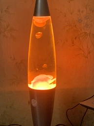 Настольная Лава лампа с воском LAVA LAMP 41см Оранжевая фото от покупателей 4