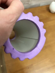 Масажний ролер EasyFit Grid Roller Mini 30 см синій фото від покупців 9