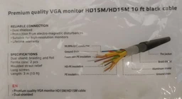 Кабель Cablexpert Premium VGA - VGA (FHD) 20 м 2 феритових кільця White (CC-PPVGA-20M)