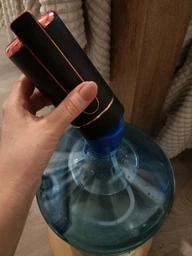 Помпа для воды электрическая диспенсер аккумуляторный мощный 1200mAh для бутылей BRS Black фото от покупателей 3