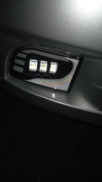 Противотуманные светодиодные фары ЛИДЕР Chevrolet 45W Lacetti двухрежимные белый и желтый свет с ДХО и поворотом (к-т 2 шт) фото от покупателей 1