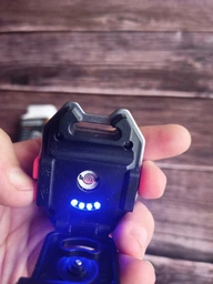 Портативний Акумуляторний LED ліхтарик брелок мультитул W5144 7 режимів прикурювач шнур магніт свисток з червоним світлом для кемпінгу та риболовлі фото від покупців 3