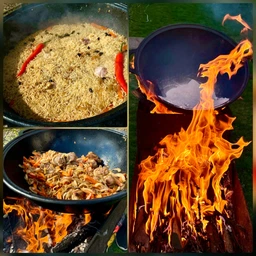 Казан Maysternya 12 л, Ø 40см чавунний WOK з кришкою-сковородою. Вага 12кг (V12CP) фото від покупців 1