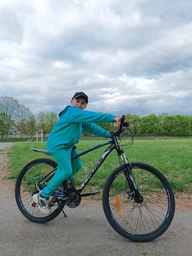 Велосипед Cross 27.5" Tracker 2024 Рама 17" Black-Blue (27CTA-004937)