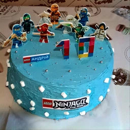 Сахарна їстівна картинка Modecor Модель NINJAGO НІНДЗЯГО вис. 7,5см для хлопчика на торт і топпери 5,6,7,8,9,10,11,12,13,14,15 років (SNP - 00017)