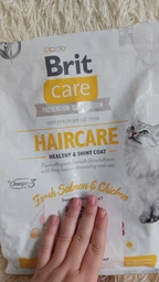 Сухой корм Brit Care Cat GF Haircare Healthy & Shiny Coat для кожи и шерсти кошек - 7 кг фото от покупателей 3