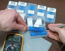 Набір акумуляторів літій-іонних Quantum Li-ion NCM18650 2000 мА/г 1С з клемним виступом 2 шт (0746020702264) фото від покупців 1