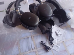 Навушники накладні Hoco W35 Max Joy з мікрофоном BT5.3 AUX TF 90h Silver White