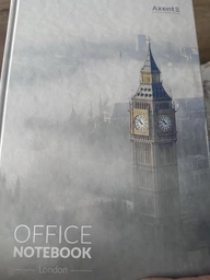 Книга канцелярская записная Axent London А4 в твердой обложке 192 листа клетка (8423-21-A) фото от покупателей 3