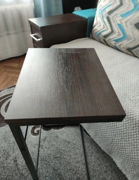 Столик приставной Терри Ferrum-decor 650x440x330 Черный металл ДСП Дуб Сонома 16 мм (TERR004) фото от покупателей 12