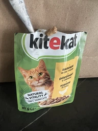 Вологий корм для кішок Kitekat з куркою в соусі 85 г (5900951307355)