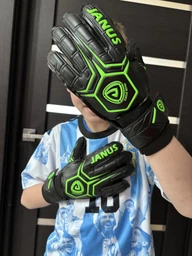 Вратарские профессиональные детские перчатки FOOTBALL MASTERS JANUS размер №7 на 10-13 лет черно-желтые (JAN-07-Y) фото от покупателей 14