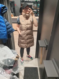 Теплый жилет удлиненный женский 4F Vest F076 4FAW23TVESF076-82S XS Бежевый (5904698481286) фото от покупателей 1