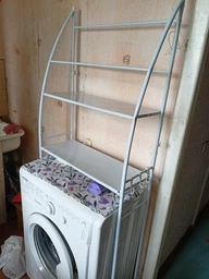 Полка стеллаж напольная над стиральной машинкой Laundry Rack 361 WO фото от покупателей 3