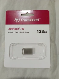 Флеш память USB Transcend JetFlash 710 128GB USB 3.1 Gen1 Silver Plating (TS128GJF710S)