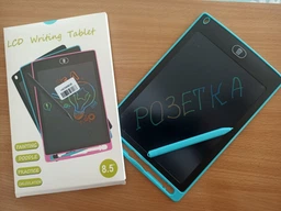 Дитячий графічний кольоровий планшет дошка для малювання BabyShark LCD 8,5 дюймів голубий фото від покупців 3