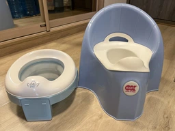 Дитячий дорожній складаний горщик і накладка на унітаз 3 в 1 Just Baby Trino Pink (JB-002) фото от покупателей 5