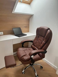 Крісло керівника з підставкою для ніг VIRGO X9 Brown