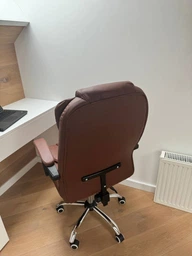Крісло керівника з підставкою для ніг VIRGO X9 Brown фото від покупців 19