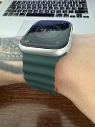 Силіконовий ремінець Fruct Ocean для Apple Watch 42/44/45/46/49 mm White Black фото від покупців 6