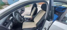Авточехлы из эко кожи Mitsubishi Colt (2002-2012) Pok-ter PERLINE с бежевой вставкой фото от покупателей 11
