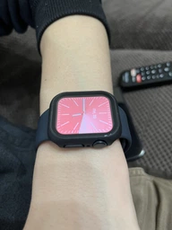 Защитный чехол со стеклом для для Apple Watch 4/5/6/SE/SE 2 (40 мм) Чёрный фото от покупателей 1