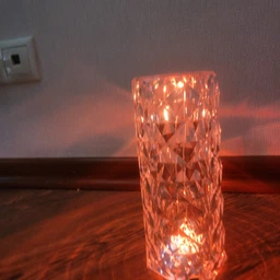 Ночник лампа RGB настольная Rose Diamond Table Lamp LED светильник кристалл с USB-зарядкой и пультом ромб фото от покупателей 19