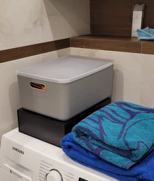 Ящик для зберігання з кришкою MBM HOME FH-13/FH-16 WHITE пластиковий білий