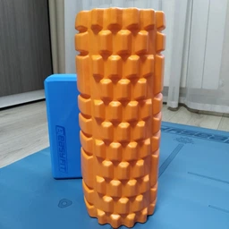 Массажный ролик EasyFit Solid Roller v.1.1s 33 см оранжевый фото от покупателей 7