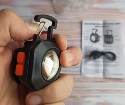 Акумуляторний LED ліхтарик з Type-C карабін, викрутки, магніт, Червоне світло, запальничка фото від покупців 11
