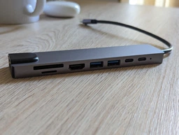 USB 3.0 хаб + кардридер + конвертер HDMI 4K, LAN 8 в 1 SmartGo фото от покупателей 3