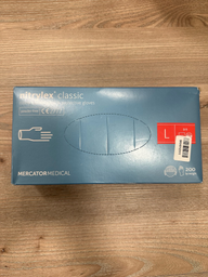 Перчатки нитриловые Mercator Medical Nitrylex Classic Неопудренные диагностические размер S 200 шт Синие (3.1012) фото от покупателей 1