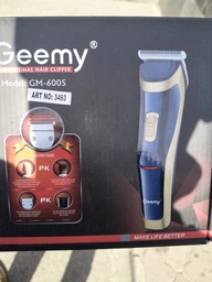 Беспроводная машинка для стрижки волос аккумуляторная Gemei GM-6005 Blue фото от покупателей 3