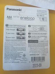 Аккумулятори ААА міні-пальчикові 800mAh PANASONIC ENELOOP R3 4шт фото від покупців 11