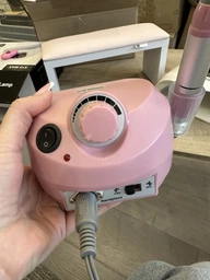 Фрезер для маникюра Nail Master DM-202 65W 45000 об. мин розовый + подарок 6 алмазных фрез фото от покупателей 19