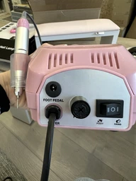 Фрезер для маникюра Nail Master DM-202 65W 45000 об. мин розовый + подарок 6 алмазных фрез фото от покупателей 18